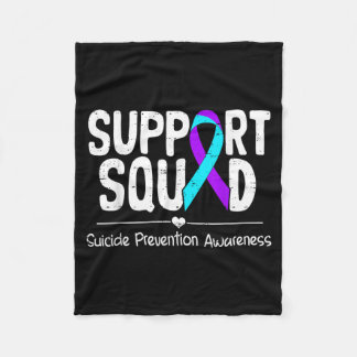 Awareness Support Band For Men Women Children Teal Fleece Blanket