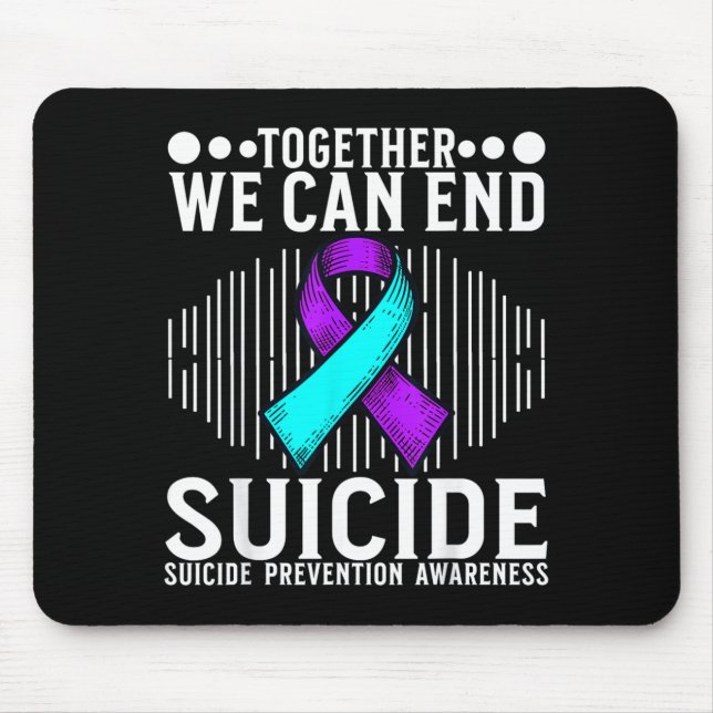 Awareness Support Prevention Awareness Month Art Mouse Mat (Front)
