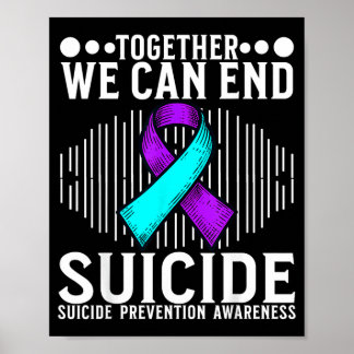 Awareness Support Prevention Awareness Month Art Poster