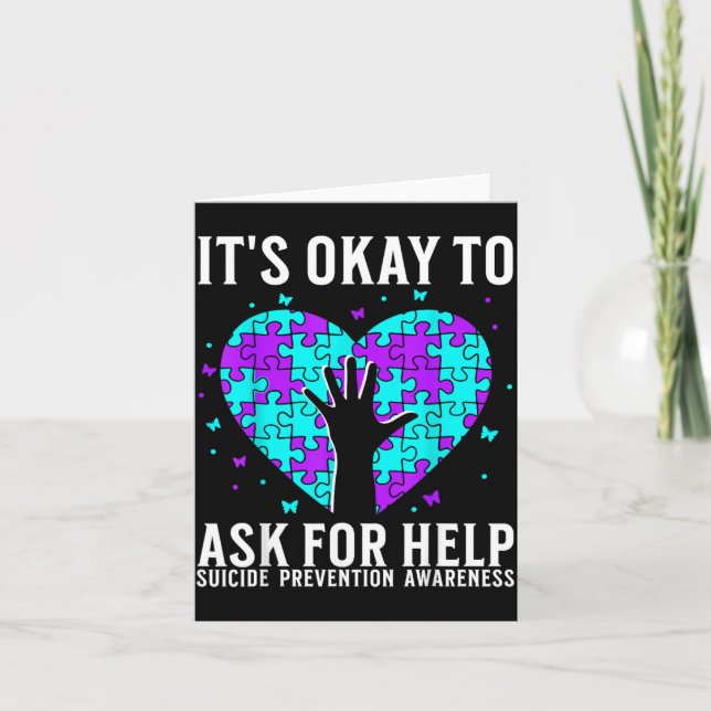 Awareness Support Prevention Awareness Month Image Card (Front)