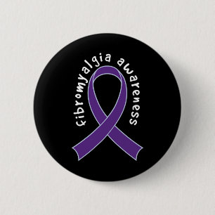 Awareness Support Ribbon  6 Cm Round Badge