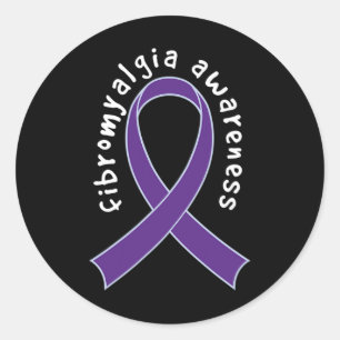 Awareness Support Ribbon Classic Round Sticker