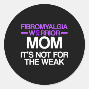 Awareness Survivor Mum Warrior 1 Classic Round Sticker