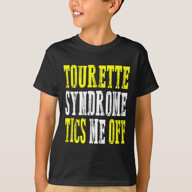 Awareness Tourette Syndrome Support  T-Shirt (Front)
