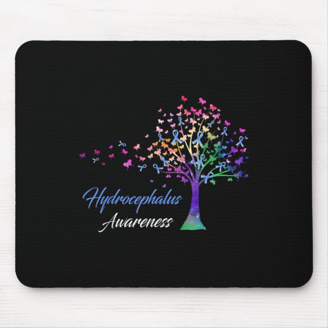 Awareness Tree Ribbon Love Hope Awareness  Mouse Mat (Front)