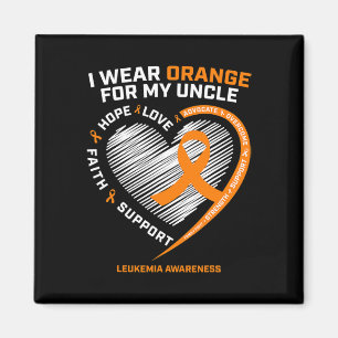 Awareness Uncle Men's Women's Kids Leukaemia Magnet