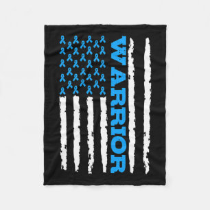 Awareness Usa American Flag Fleece Blanket