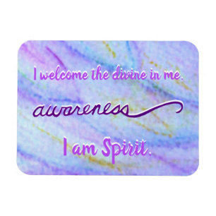 "Awareness" Violet Crown Chakra Words Magnets