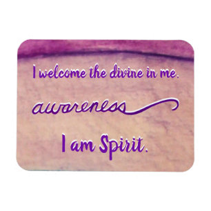"Awareness" Violet Crown Chakra Words Magnets