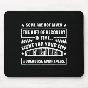 Awareness Warrior Addiction Survivor Support Fight Mouse Mat