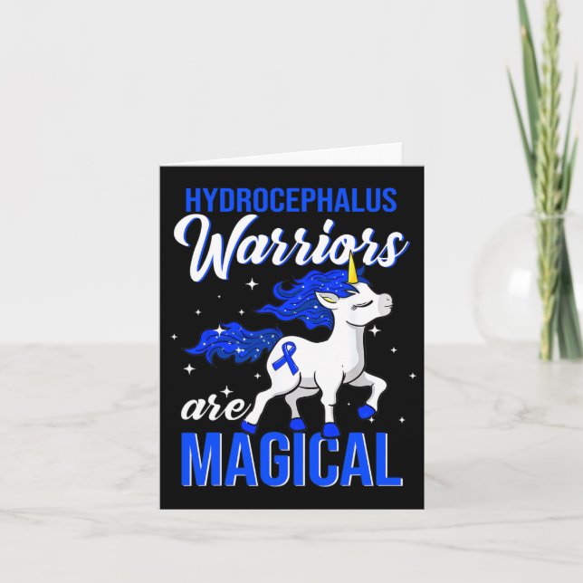 Awareness Warrior Fun Unicorn  Card (Front)