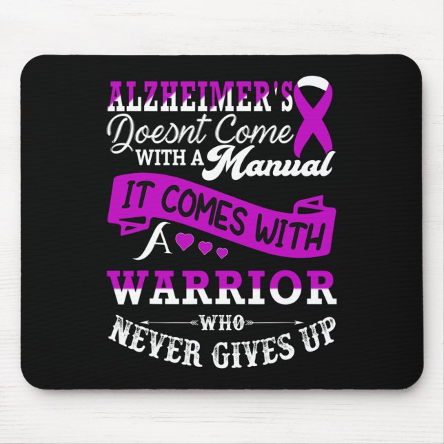 Awareness Warrior Support Heimer Fighter  Mouse Mat (Front)