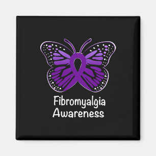Awareness Warrior Support Purple Ribbon 2  Magnet
