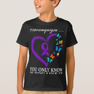 Awareness Warrior Support Purple Ribbon 3 T-Shirt