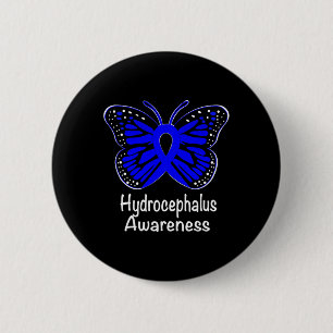Awareness Warrior Support Survivor Blue Ribbon 6 Cm Round Badge