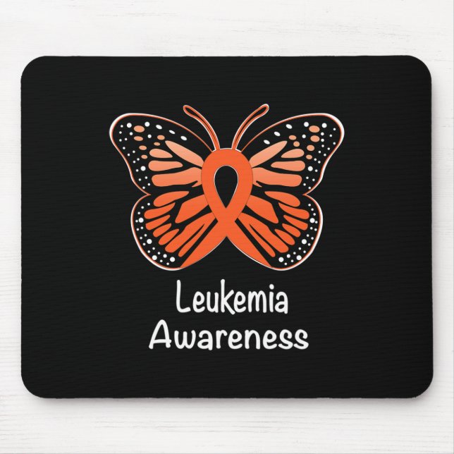 Awareness Warrior Support Survivor Orange Ribbon 1 Mouse Mat (Front)