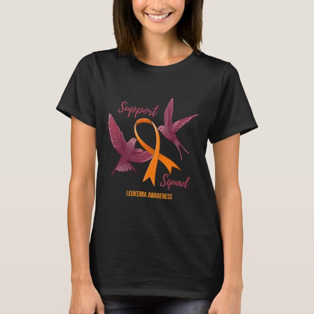 Awareness Warrior Survivor Support Squad  T-Shirt (Front)