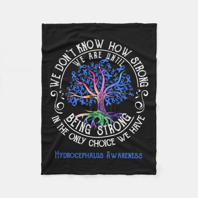Awareness We Are Until Being Strong  Fleece Blanket (Front)