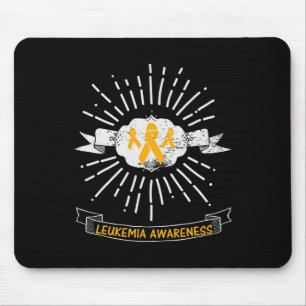 Awareness Wear Orange Ribbon Graphic Mouse Mat