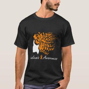 Awareness - Women Butterflies Hair Purple Ribbon T-Shirt