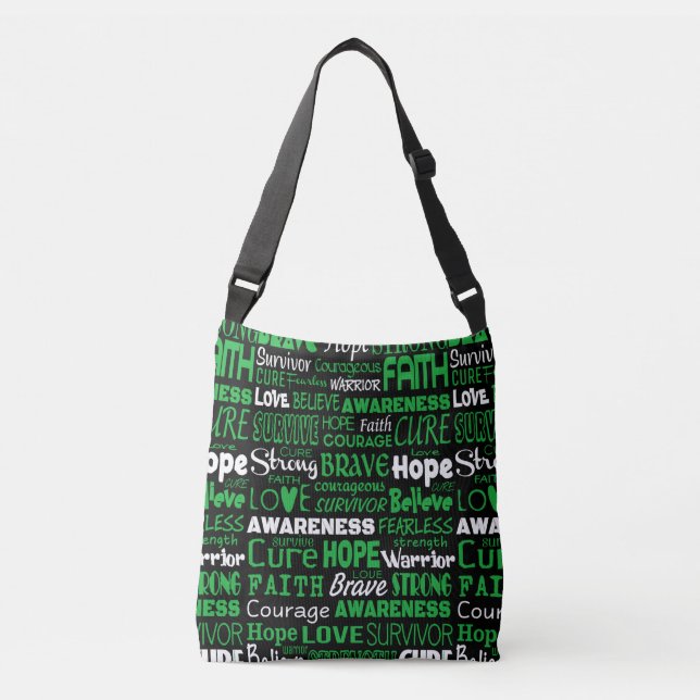 Awareness Words...Celiac Crossbody Bag (Front)