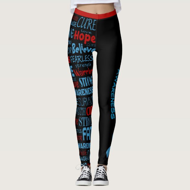 Awareness Words...Diabetes Leggings (Front)