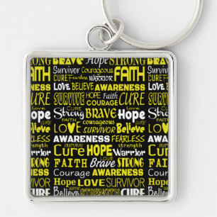Awareness Words...Endometriosis Key Ring