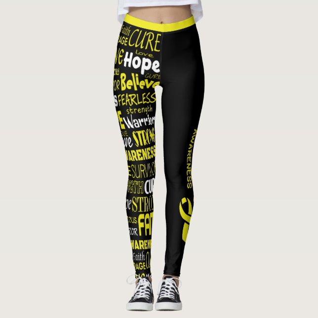 Awareness Words...Endometriosis Leggings (Front)