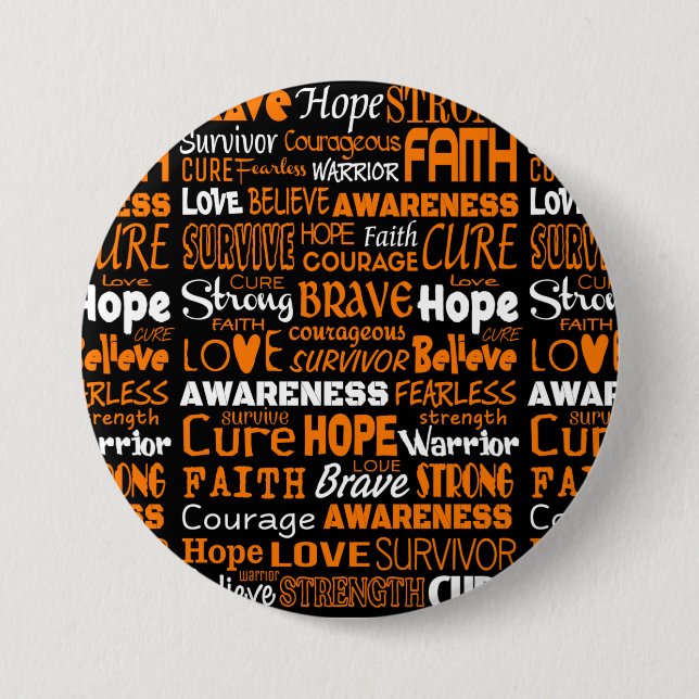 Awareness Words...RSD/CRPS 7.5 Cm Round Badge (Front)