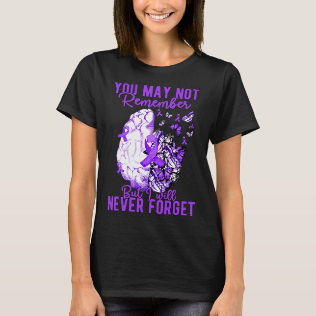 Awareness You May Not Remember Brain Butterfly  T-Shirt (Front)