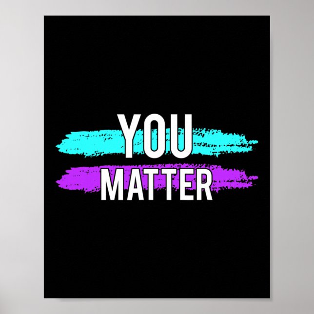 Awareness You Problem Design Gift For Mental Healt Poster (Front)