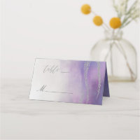 Awash Elegant Watercolor in Orchid Table Number
