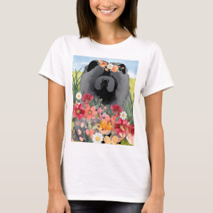 AWASH IN LIGHT Black - Blue  Chow Dog  shirts