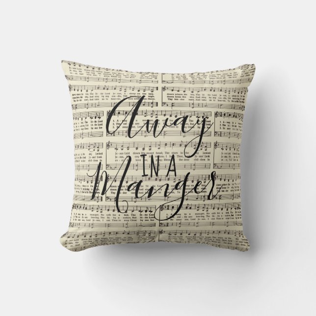 Away in a Manger Cushion (Front)