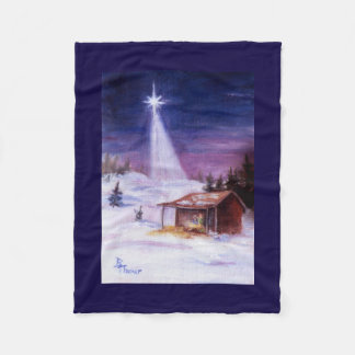 Away In a Manger Fleece Blanket