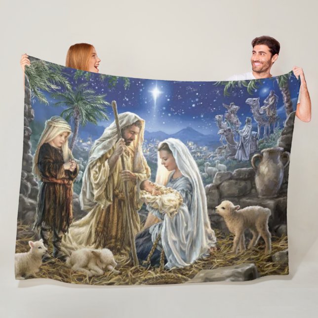 AWAY in a MANGER Fleece Blanket (In Situ)