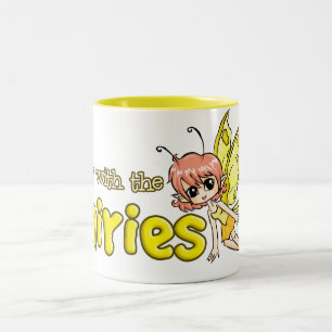 Away with the fairies Two-Tone coffee mug