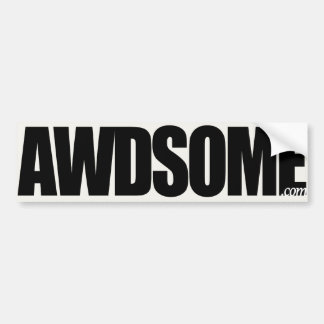 awdsome aspen white bumper sticker