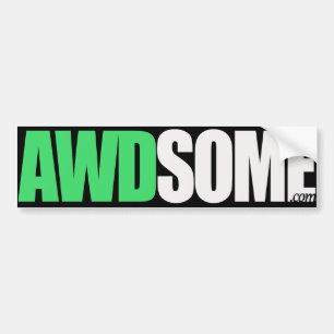 awdsome Green Bumper Sticker