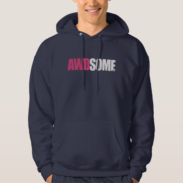 awdsome navy blue hoodie (Front)