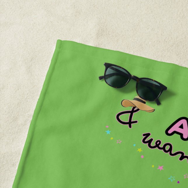 Awe and Wandering Beach Towel (In Situ)