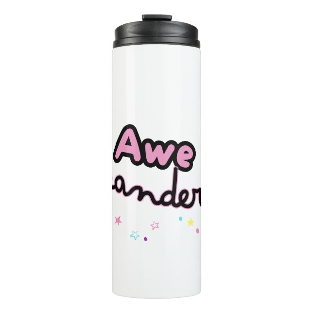 Awe and Wandering thermal tumbler  (Front)