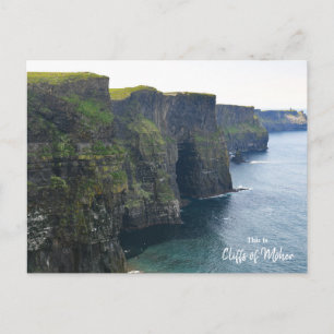 Awe at The Cliffs of Moher- Ireland Postcard