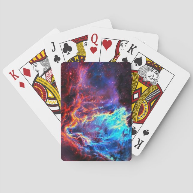 Awe-Inspiring Colour Composite Star Nebula Playing Cards (Back)