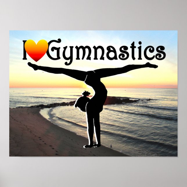 AWE INSPIRING GYMNASTICS DESIGN POSTER (Front)