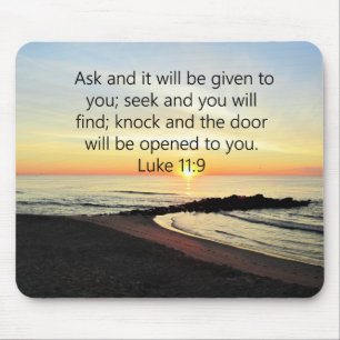 AWE-INSPIRING LUKE 11:9 SUNRISE PHOTO MOUSE MAT