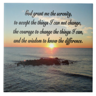 AWE INSPIRING SERENITY PRAYER DESIGN TILE