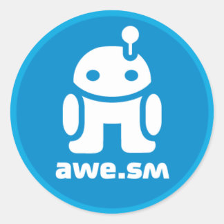 awe.sm-o Sticker (Blue)