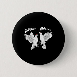 Awebo Meme Willow Ptarmigan Awebo Birds Funny Arct 6 Cm Round Badge