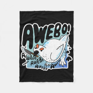 Awebo Ptarmigan Arctic Cute Bird Internet Meme Fun Fleece Blanket
